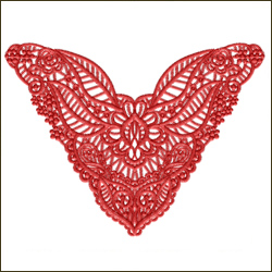 Neckline Lace Butterfly