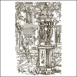 Old Fountain on Montmartre