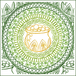 St. Patrick Seamless Mandala