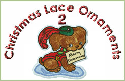Christmas Lace Ornaments 2