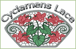 Cyclamens Lace