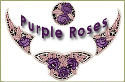 Purple Roses Lace