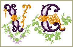 Vintage Garden Alphabet