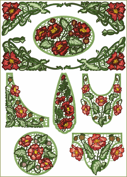 Poppies Lace