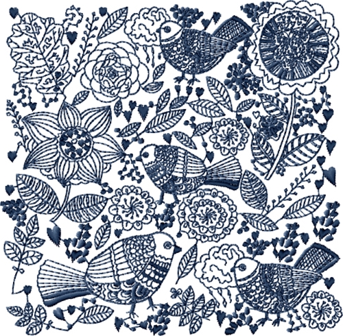 Birds Motif 8