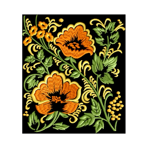 Rosemaling Motif