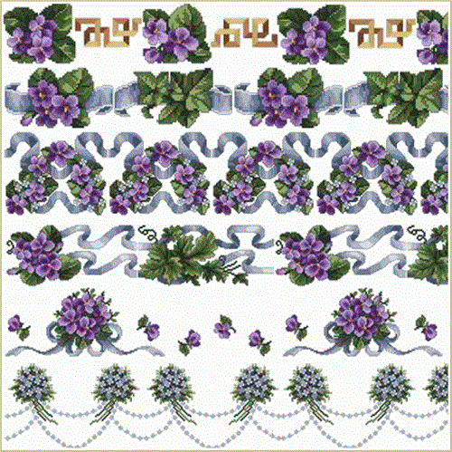Violets Borders